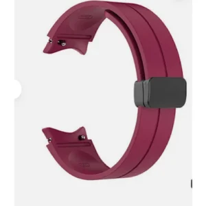 Red Magnetic Silicone Strap Band