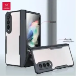 Xundd Shockproof Transparent Full Body Case for Samsung Galaxy Z Fold 3 – Black