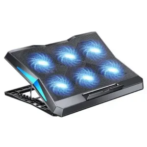 MC Q3 Gaming Laptop Cooler & Stand – 6-Fan Air Cooling for 15.6" Laptops