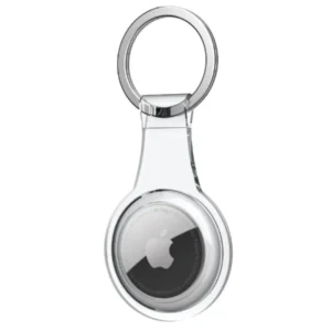 Shockproof Apple AirTag Protective Case with Clip (White)