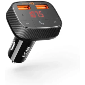 Anker Roav SmartCharge F0 – Bluetooth FM Transmitter for Car (Audio Adapter & Receiver)