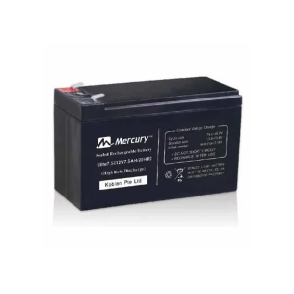 Mercury UPS Battery – Elite 7.5 (12V, 7.5Ah)
