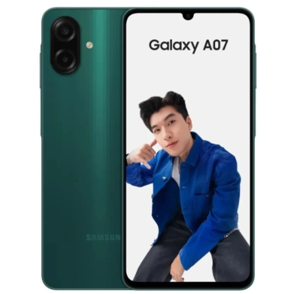 Samsung Galaxy A07 – 6.7" 90Hz Display, 6GB RAM, 128GB ROM, 5000mAh (Silver, Black, Green)