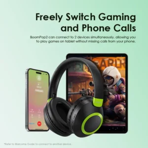 oraimo BoomPop2 Wireless Headphones – 60H Playtime | Deep Bass | ENC Mic | BT 5.2 (Model: OHP-610) - Image 8