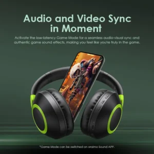 oraimo BoomPop2 Wireless Headphones – 60H Playtime | Deep Bass | ENC Mic | BT 5.2 (Model: OHP-610) - Image 6