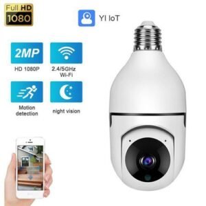 Wireless Light Bulb 1080p 360° Rotate Auto Tracking Camera