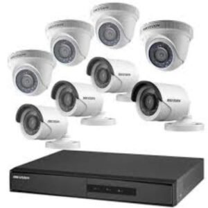 8 Channel CCTV Camera System with 4 Indoor and 4 Outdoor Cameras