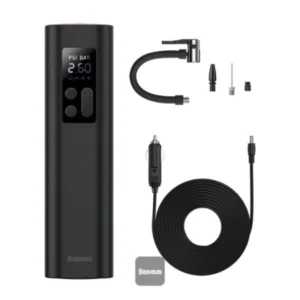 Baseus Super Mini Inflator Pump Air Compressor – Portable Handheld Auto Tire Pump (Black)