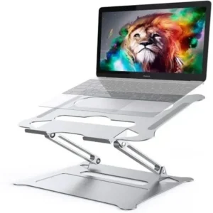Ergonomic Adjustable Laptop Stand – Premium Aluminum Alloy Foldable Holder (10–17 Inches)
