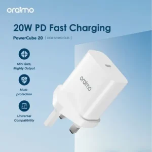 PowerCube 20 OCW-U106S+CL55 Fast Charger – 20W USB-C Charger with Cable
