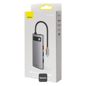 Baseus Metal Gleam Series 6-in-1 USB-C Hub - Image 2