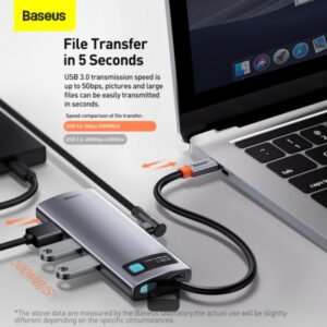 Baseus Metal Gleam Series 6-in-1 USB-C Hub - Image 6