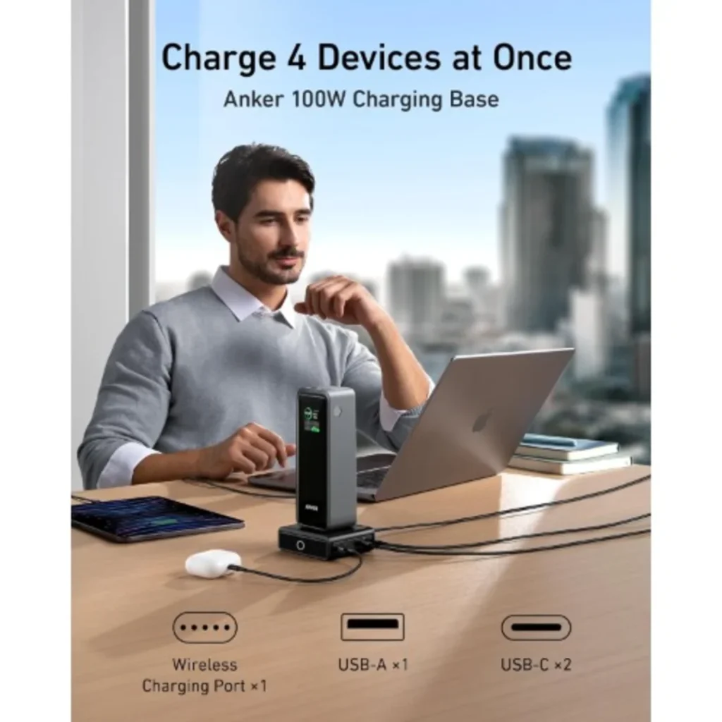 Anker Prime Power Bank – 27,650mAh 250W 3-Port Portable Charger for Travel