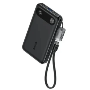 Anker 22.5W Power Bank – 10000mAh Compact Fast Charging Portable Charger (Black)