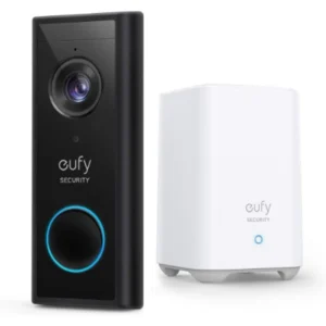 Anker eufy Security Wireless Video Doorbell – 2K HD Smart Doorbell with Battery & HomeBase 2