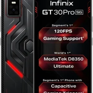 Infinix GT 30 Pro 5G 256GB + 12GB RAM – 144Hz AMOLED Gaming Smartphone